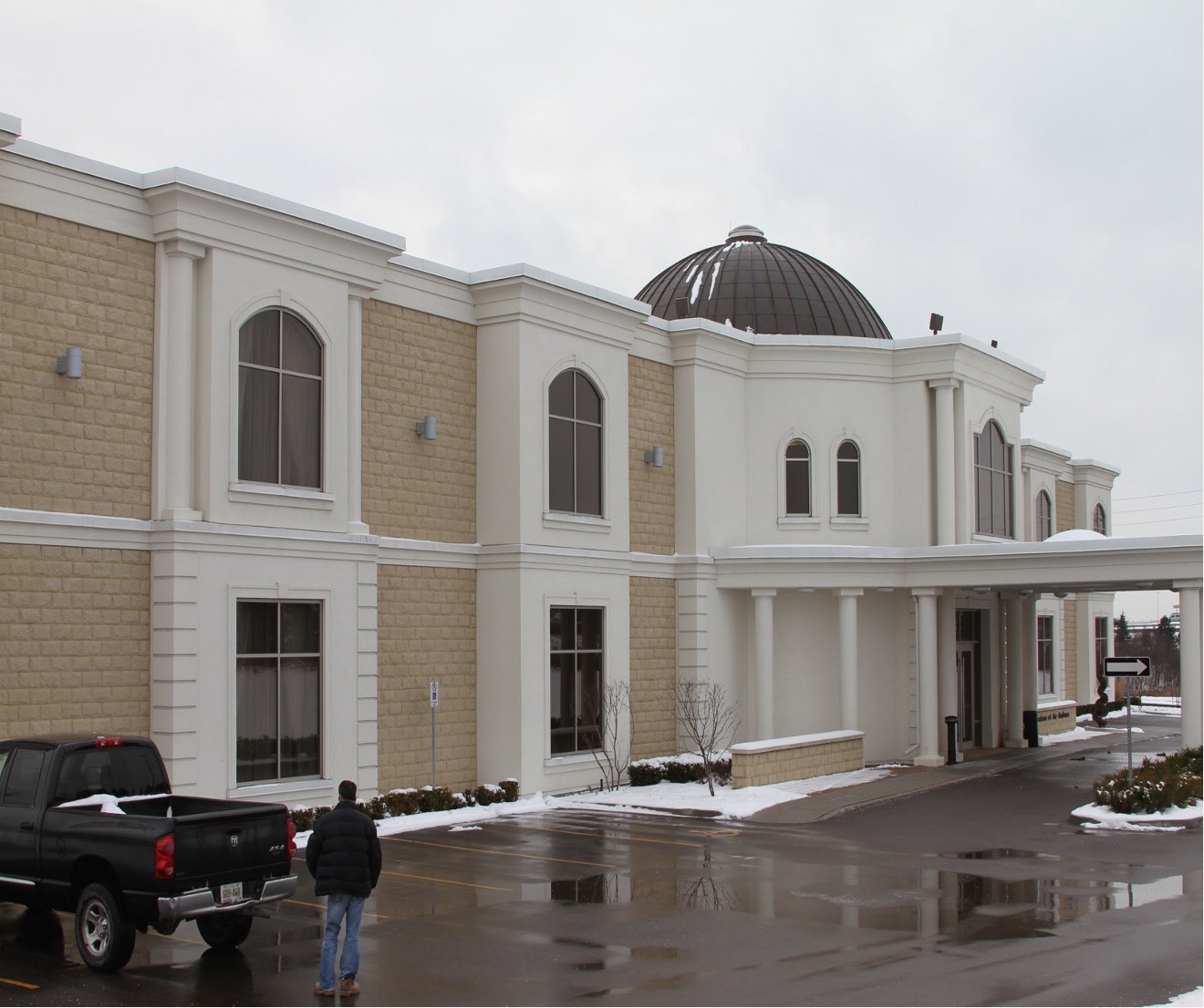 Institutional building exterior