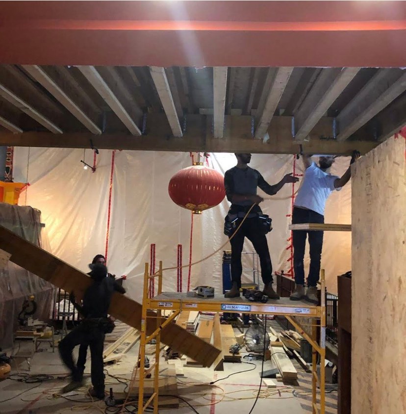 Hospitality interior construction